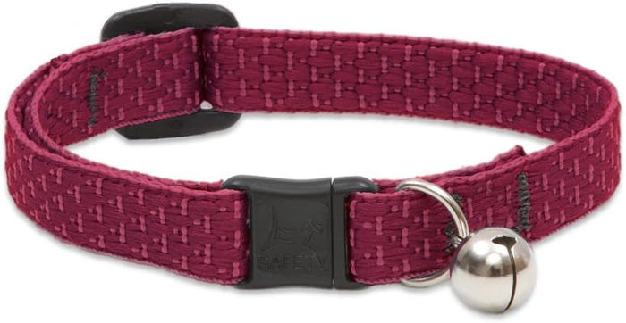 LupinePet Eco Safety Cat Collar with Bell - Berry
