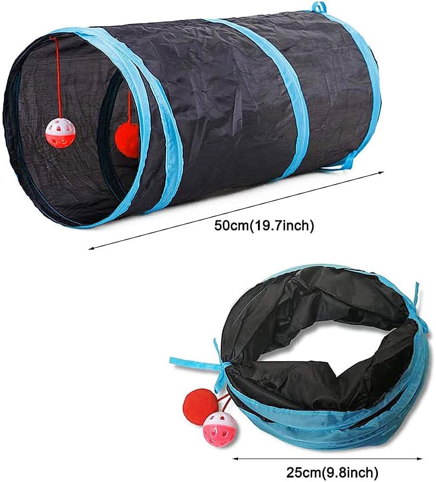 Speedy Panther Collapsible Cat Tunnel Toy Set - 21 Pieces